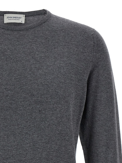 JOHN SMEDLEY Gray Cotton Cardigan