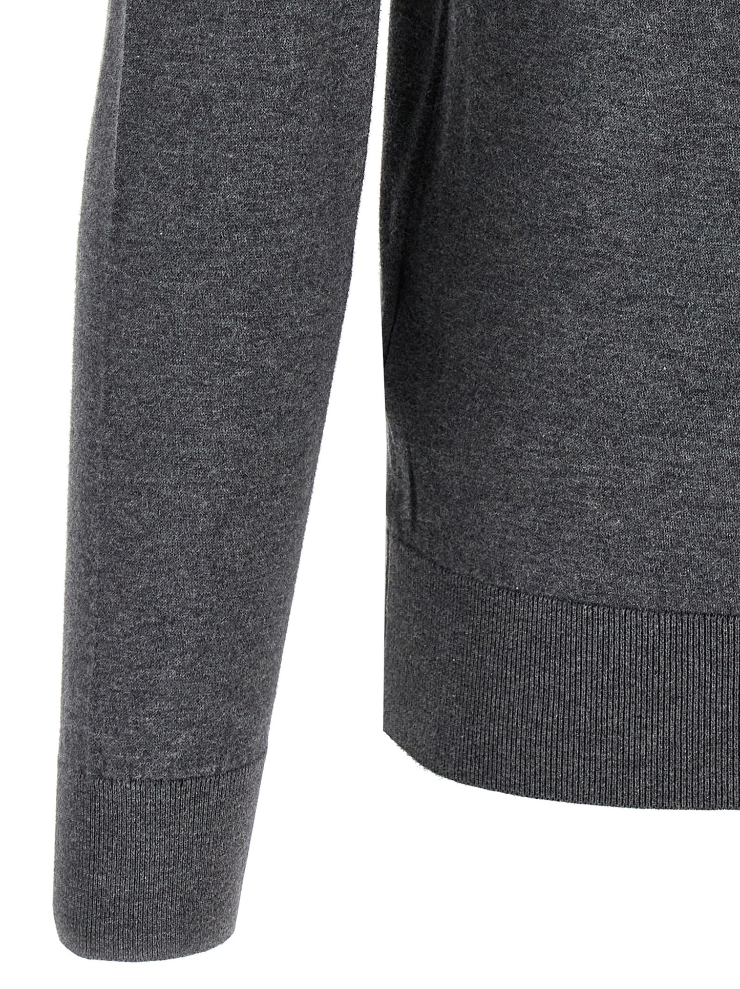 JOHN SMEDLEY Gray Cotton Cardigan