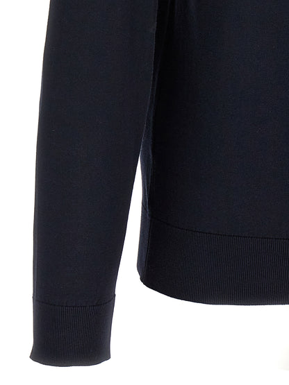 JOHN SMEDLEY Blue Cotton Cardigan