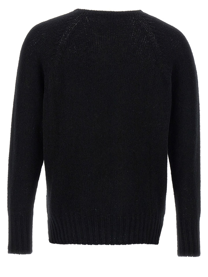 MA'RY'YA Black Cotton Cardigan