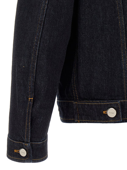Fendi Blue Cotton Denim Jacket