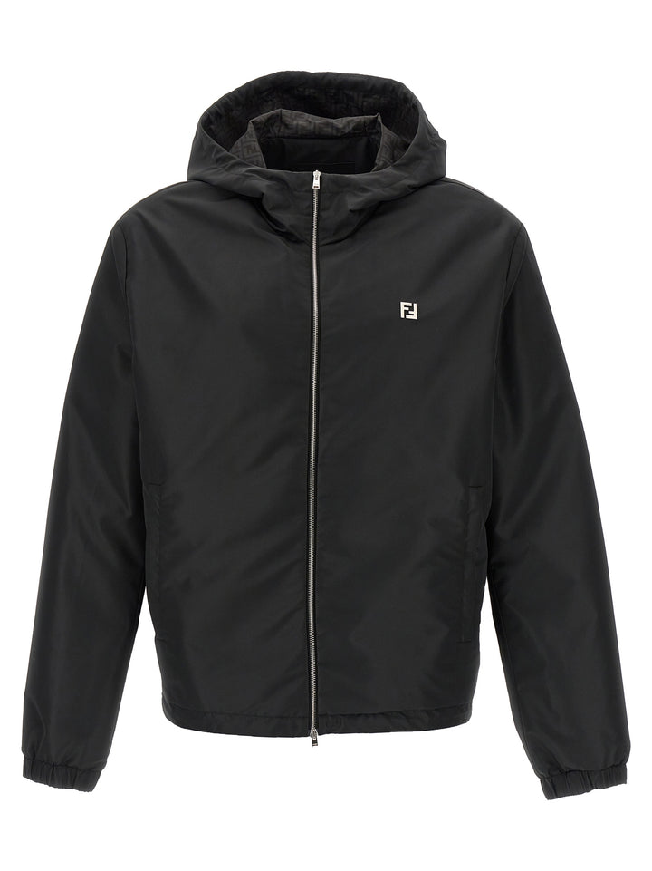 Fendi Black Polyester Shell Jacket