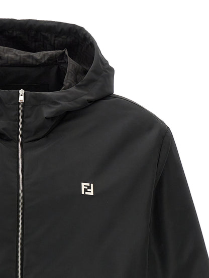 Fendi Black Polyester Shell Jacket