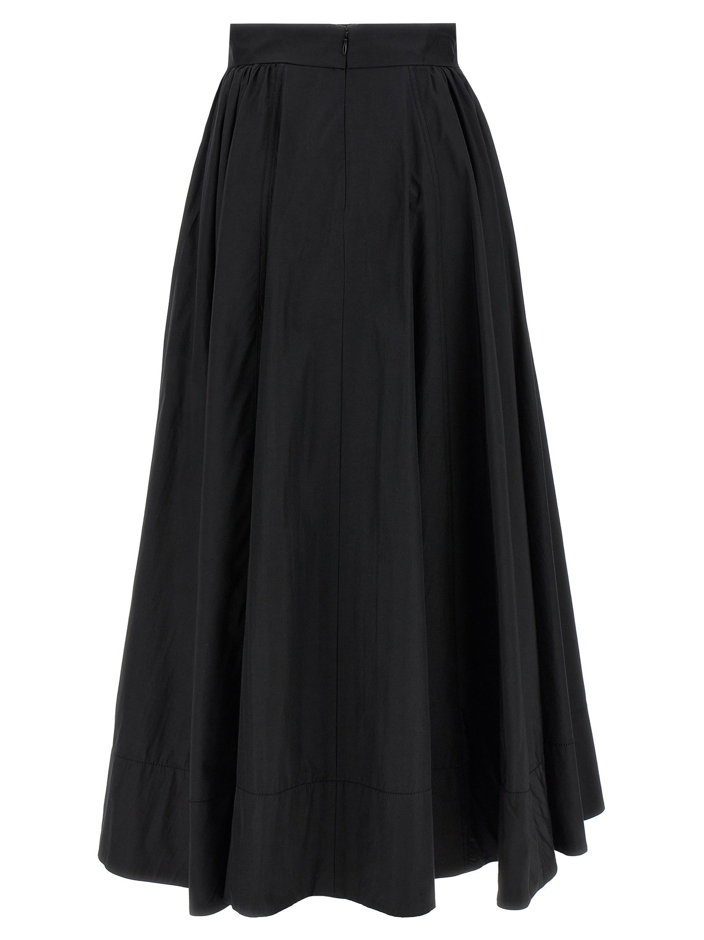The Andamane Black Polyester Mini Skirt
