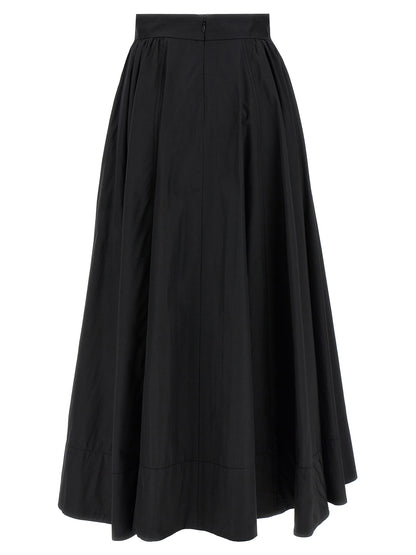The Andamane Black Polyester Mini Skirt