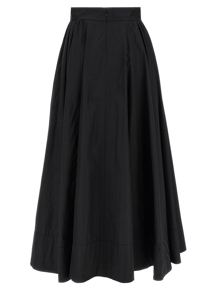 The Andamane Black Polyester Mini Skirt