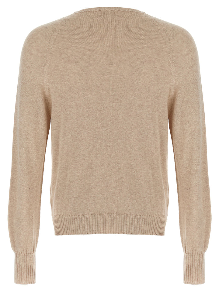 MA'RY'YA Beige Cotton Cardigan