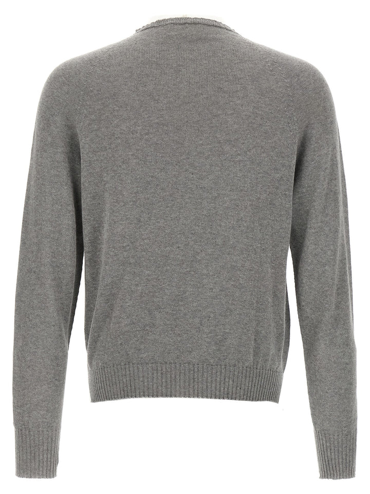MA'RY'YA Gray Cotton Cardigan