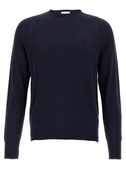 MA'RY'YA Blue Cotton Cardigan