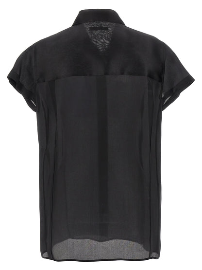 Khaite Black Silk Blouse