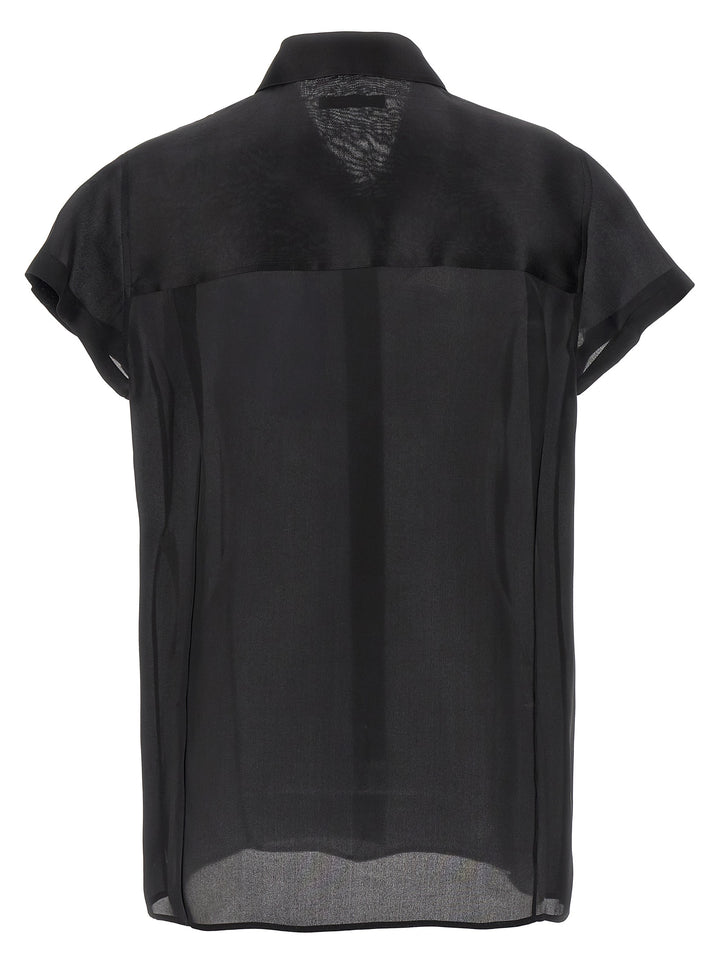 Khaite Black Silk Blouse