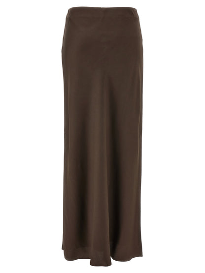 Brunello Cucinelli Brown Acetate Mini Skirt