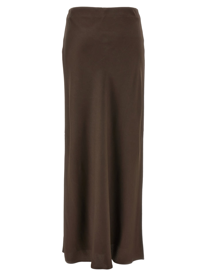 Brunello Cucinelli Brown Acetate Mini Skirt