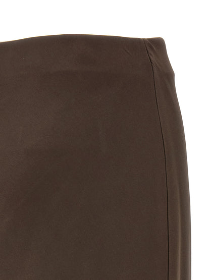 Brunello Cucinelli Brown Acetate Mini Skirt