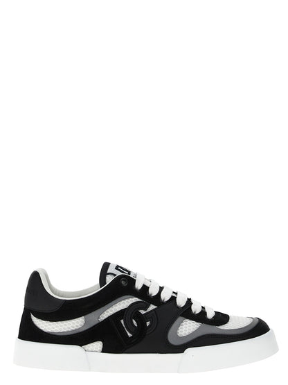 Dolce & Gabbana Bicolor Calfskin Sneakers