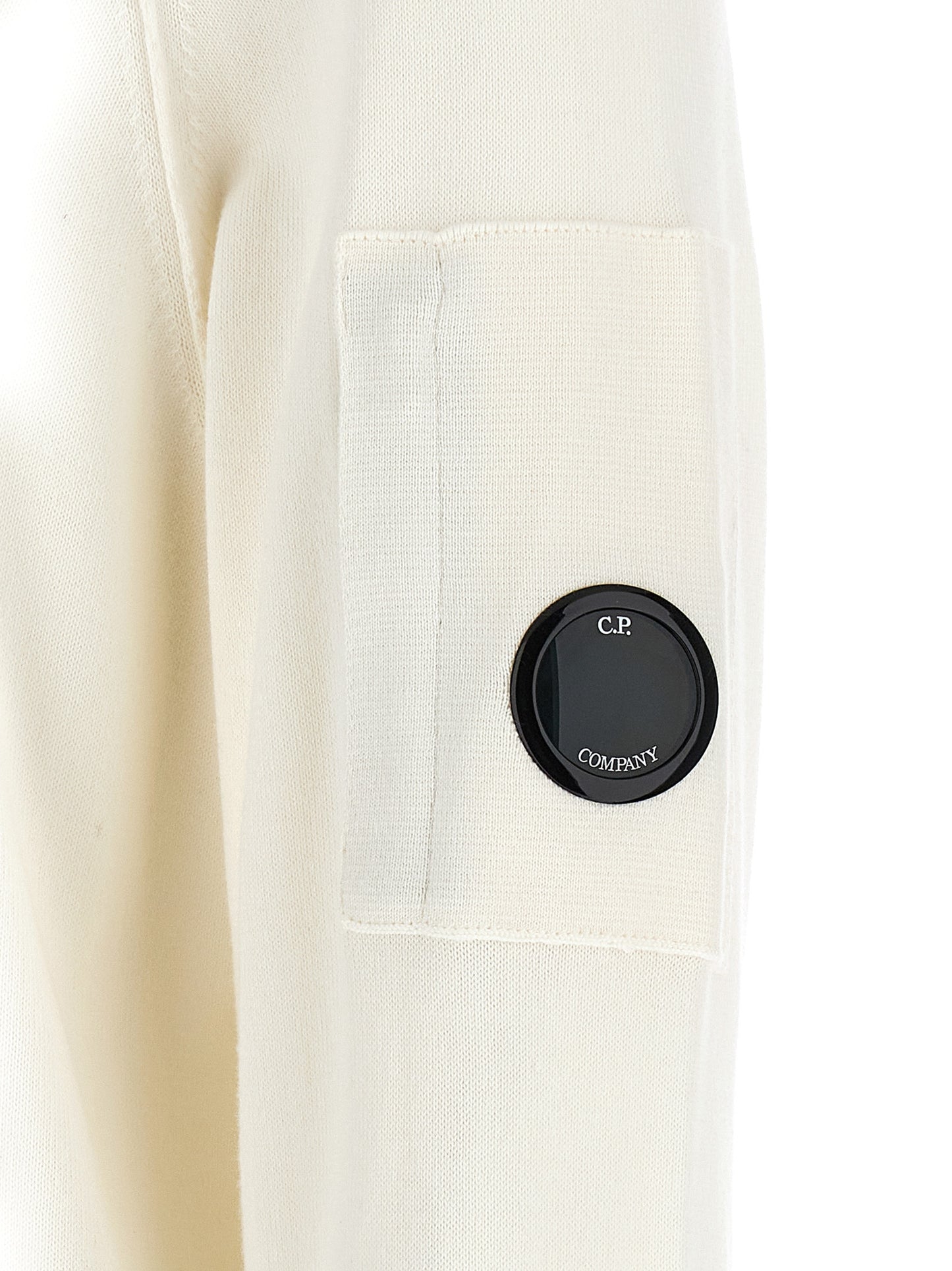 C.P. Company White Cotton Sweatshirt