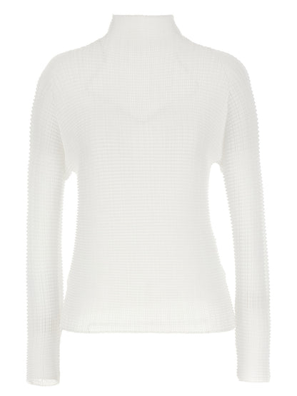 Issey Miyake White Polyester Blouse