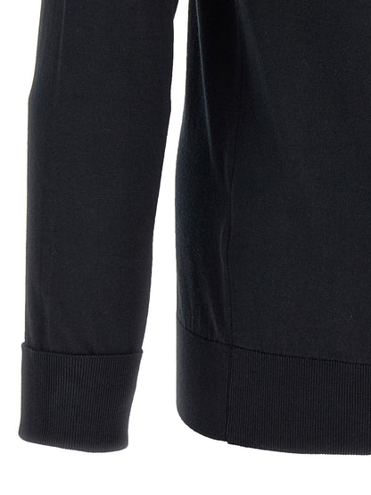 JOHN SMEDLEY Black Cotton Polo Shirt
