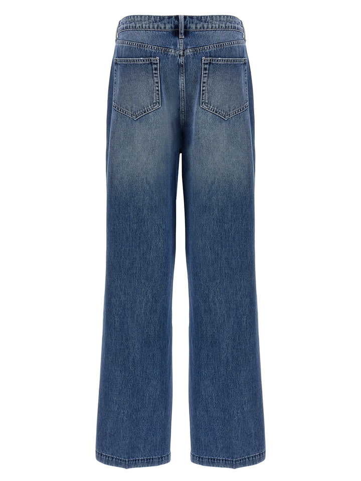 L'Agence Blue Cotton Jeans Denim