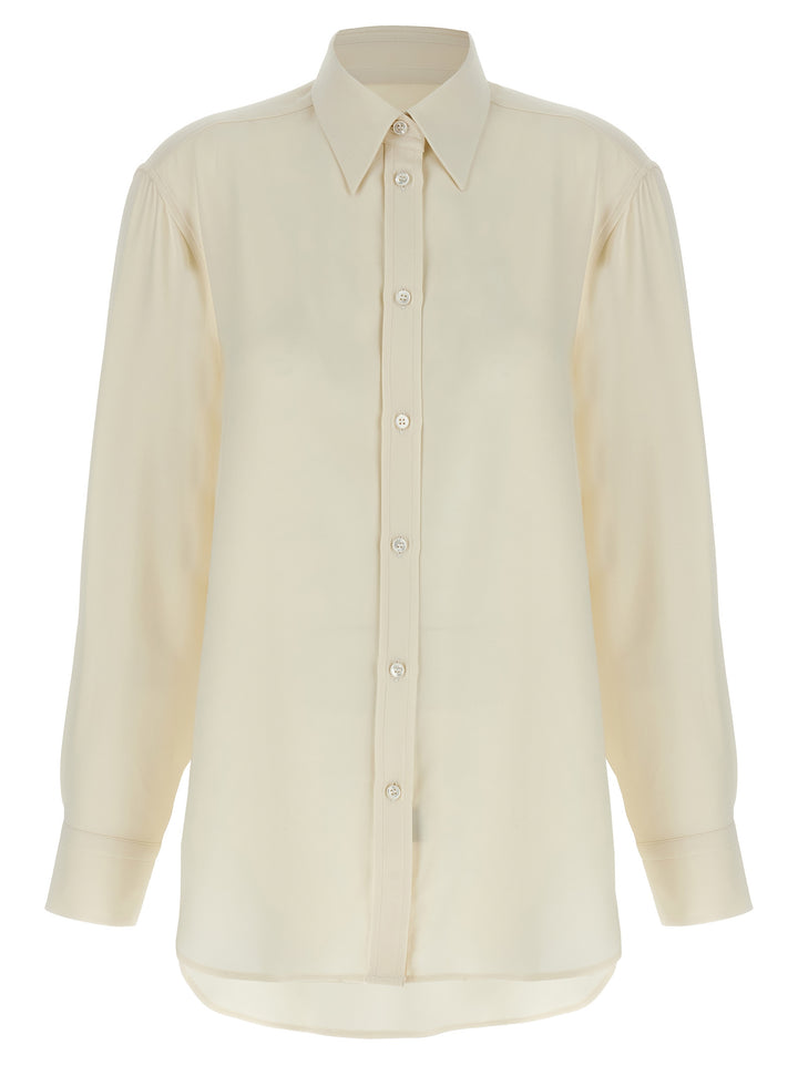 Brioni White Silk Blouse
