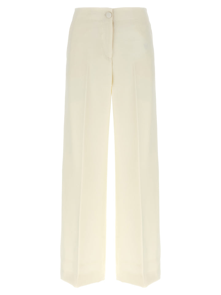 Brioni White Wool Casual Pants