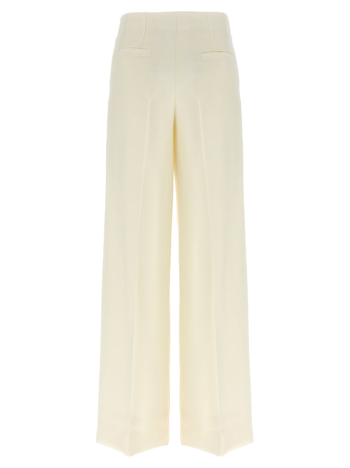 Brioni White Wool Casual Pants