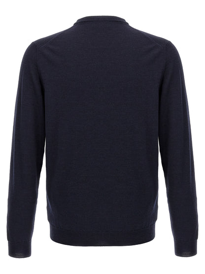 ZANONE Blue Virgin Wool Cardigan