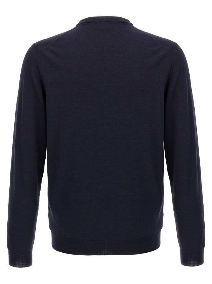 ZANONE Blue Virgin Wool Cardigan