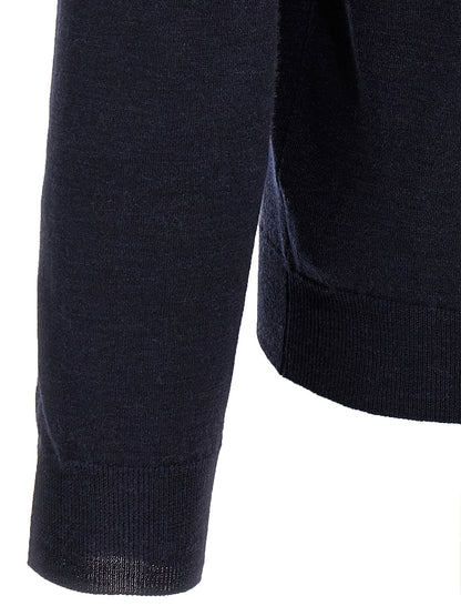ZANONE Blue Virgin Wool Cardigan