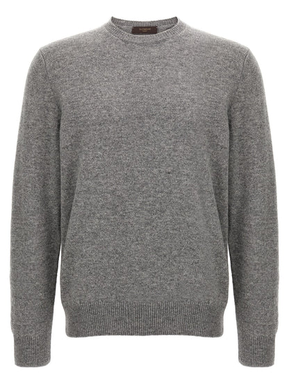 ZANONE Gray Virgin Wool Cardigan