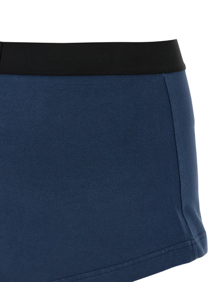 Balenciaga Blue Cotton Long Skirt