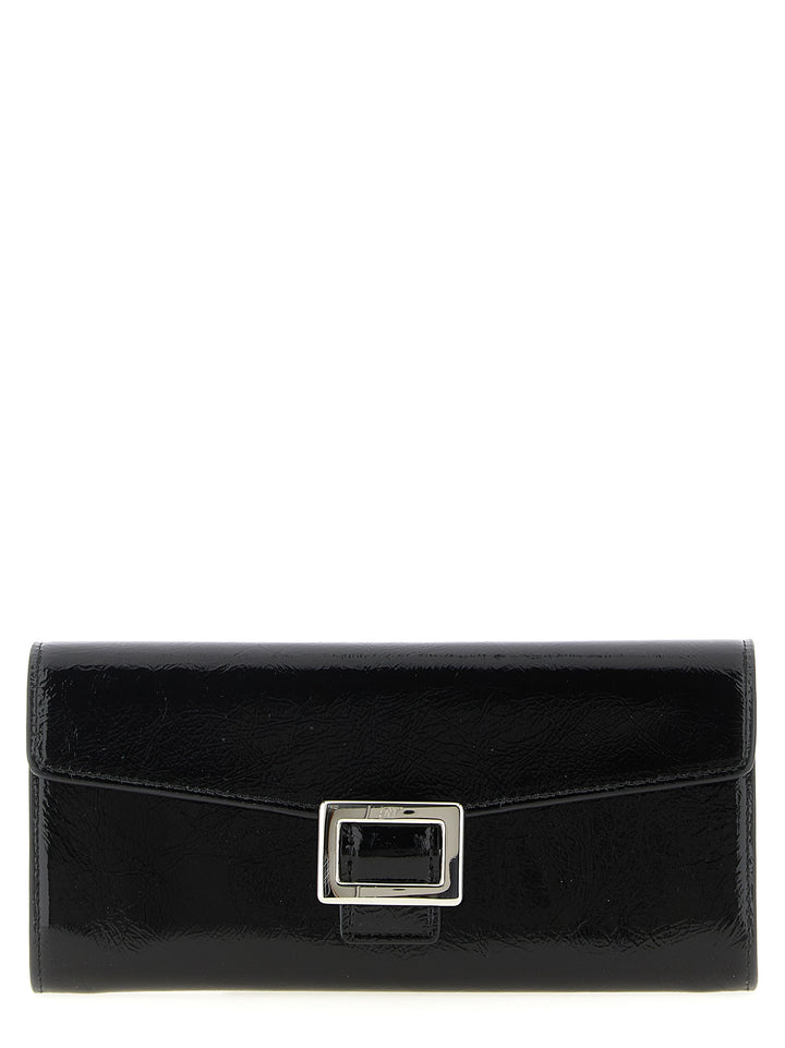 Roger Vivier Black Calfskin Cardholder
