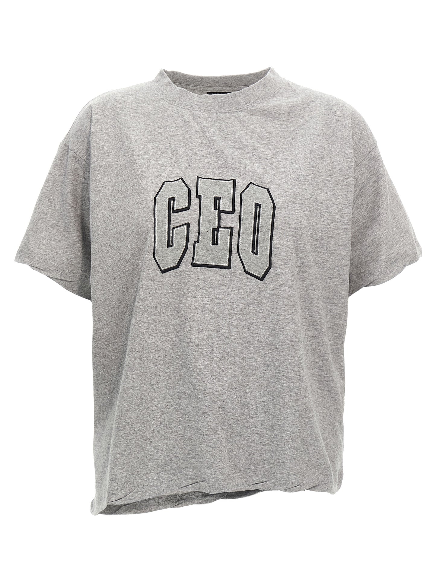 Balenciaga Gray Cotton T-Shirt