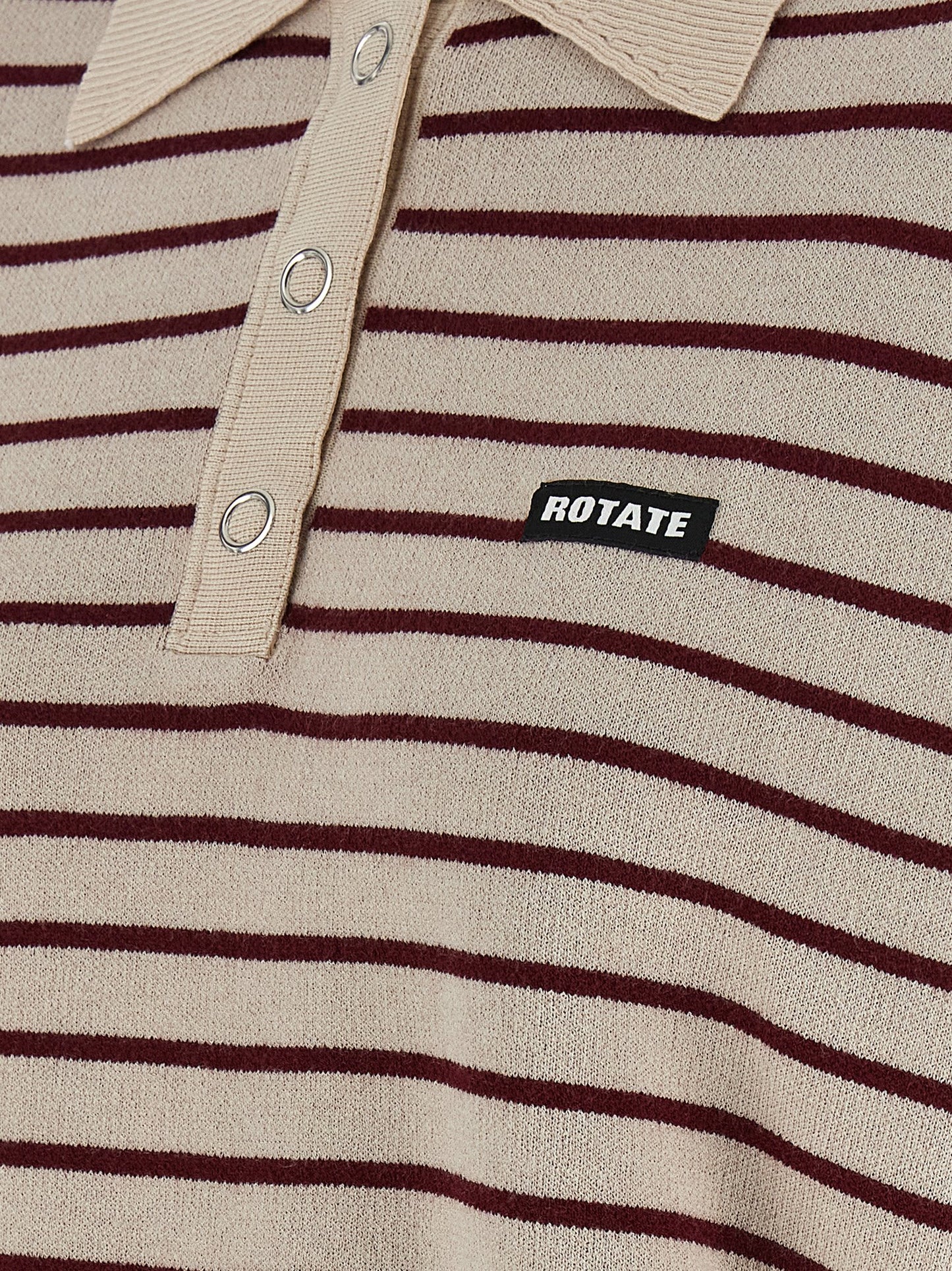 ROTATE BIRGER CHRISTENSEN Multicolor Mohair Polo Shirt