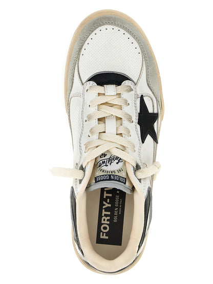 Golden Goose Bicolor Leather Athletic Sneakers