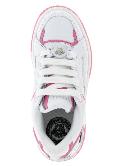 Versace Multicolor Calfskin Athletic Sneakers