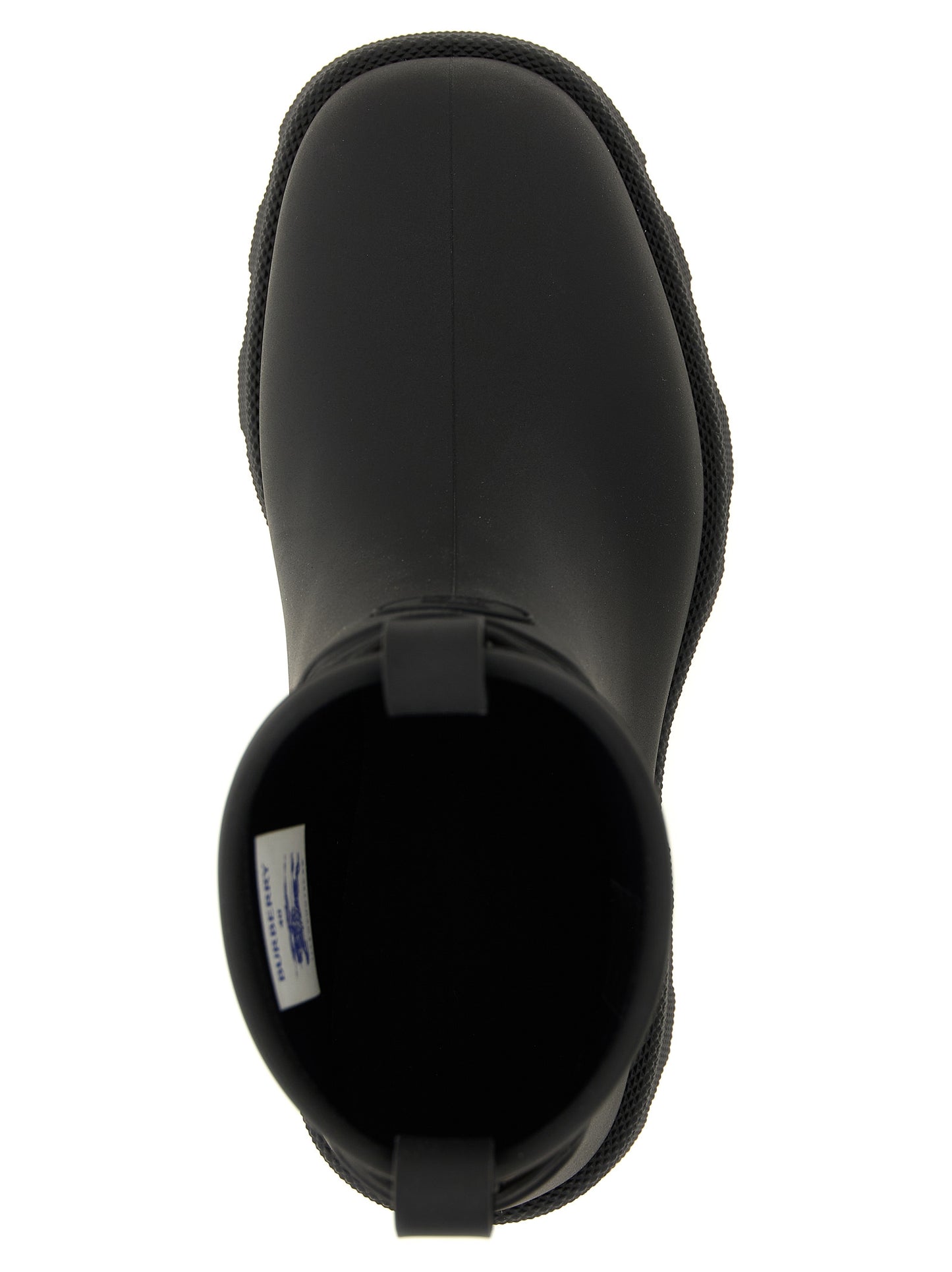 Burberry Black Rubber Ankle Boots