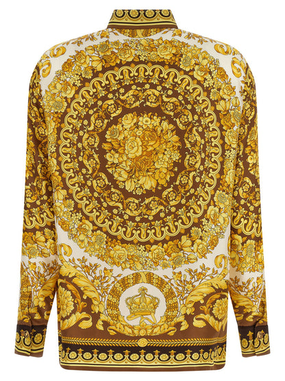 Versace Gold Silk Blouse