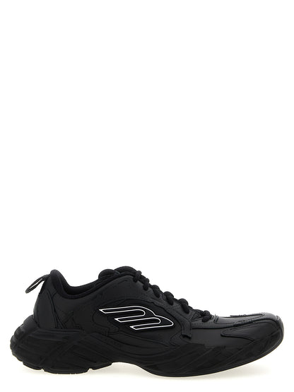 Balenciaga Black Calfskin Athletic Sneakers