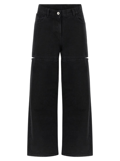 The Attico Black Cotton Jeans Denim