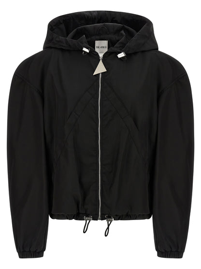 The Attico Black Polyamide Bomber