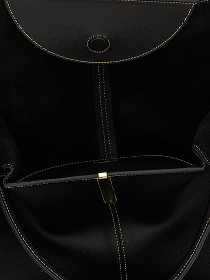 Tod's Black Calfskin Tote Bag