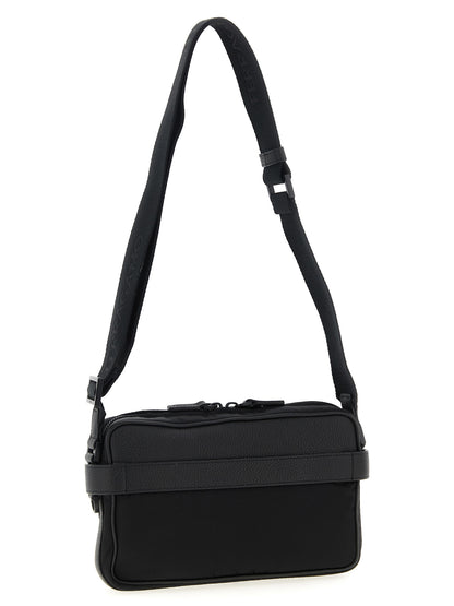 Ferragamo Black Fabric Crossbody Bag
