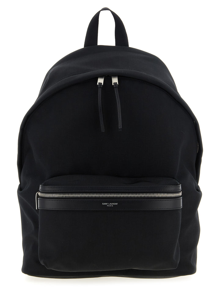 Saint Laurent Black Polyamide Backpack