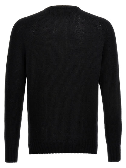 MA'RY'YA Black Virgin Wool Cardigan
