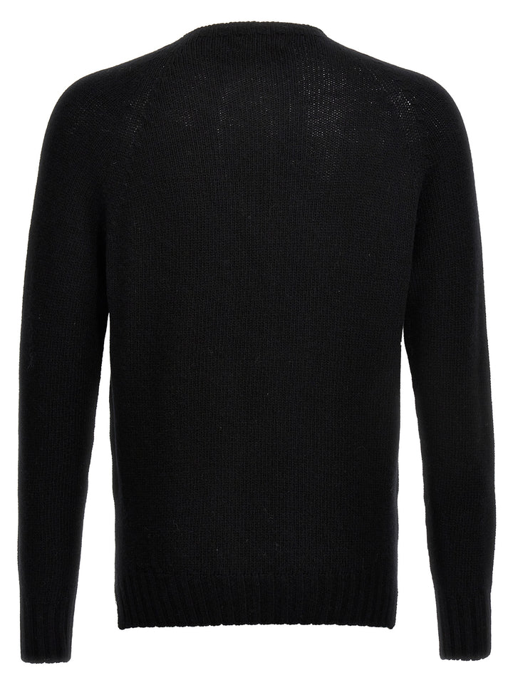 MA'RY'YA Black Virgin Wool Cardigan