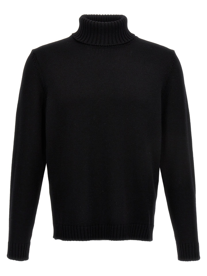 ZANONE Black Virgin Wool Cardigan
