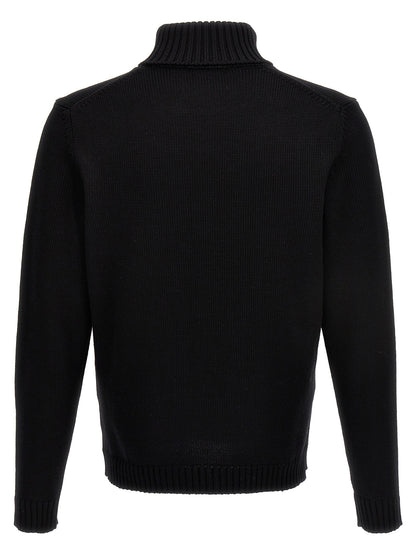 ZANONE Black Virgin Wool Cardigan