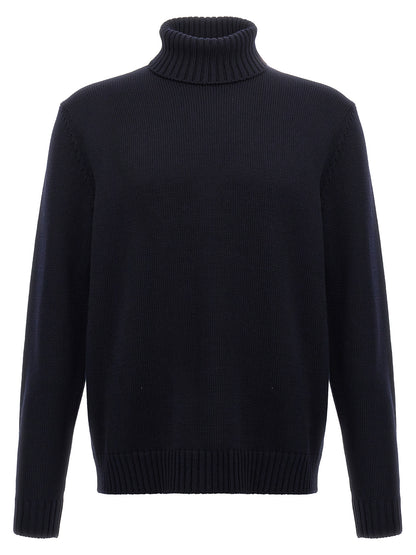 ZANONE Blue Virgin Wool Cardigan