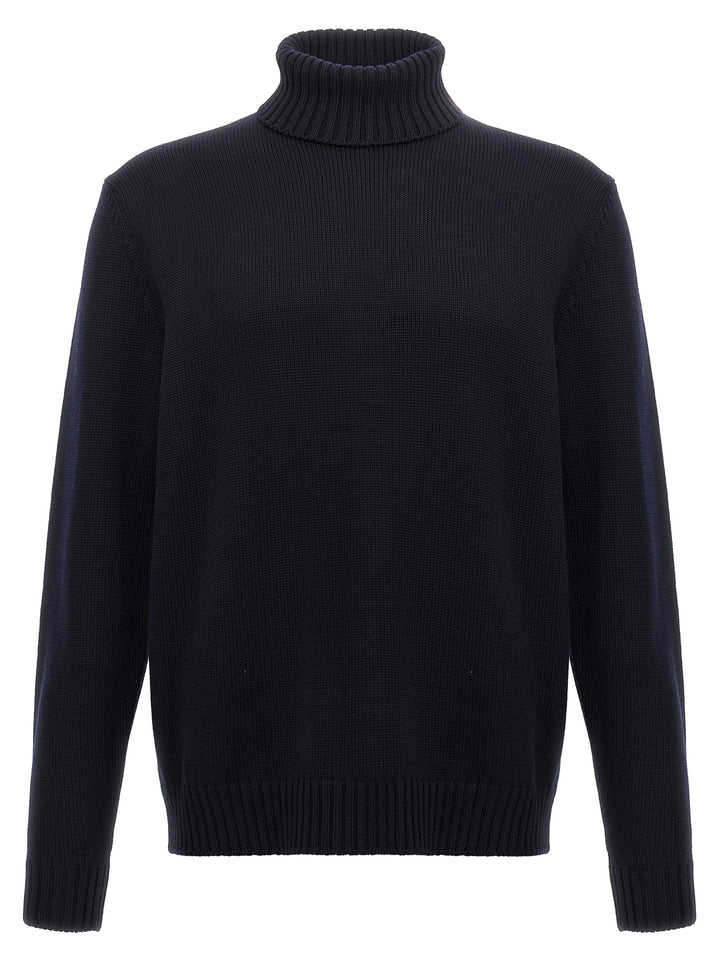 ZANONE Blue Virgin Wool Cardigan